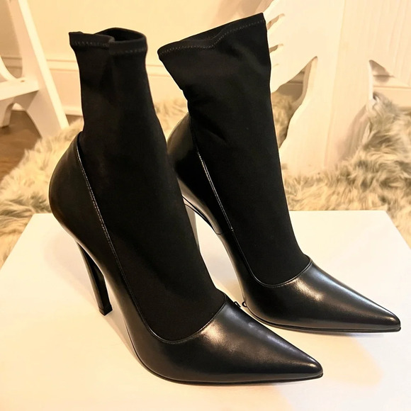 FINAL PRICE Balenciaga Leather Ankle Sock Boots - Picture 2 of 15